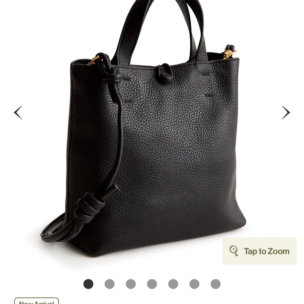 Vera Bradley Mini Original Tote in Black Leather